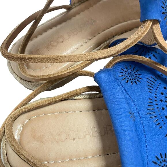 KOOLABURRA Kanita Laser Cutout Thong Sandals Blue EUR 36-37 US 6 - Picture 8 of 11